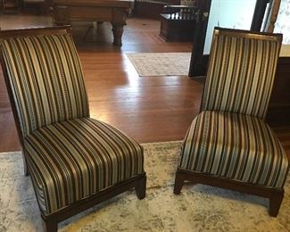 look at these wonderful arm less chairs