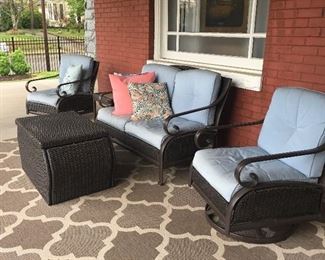 lovely rattan patio furniture.
