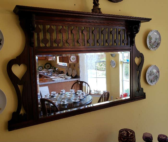 Antique Walnut Mirror