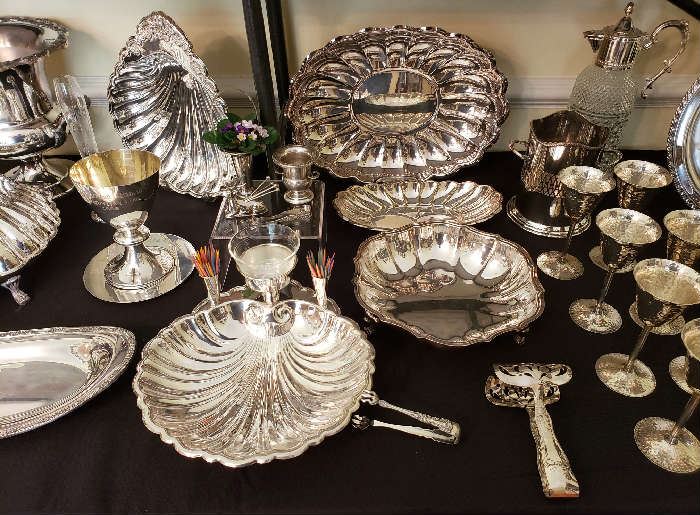 Selection of Silver Plate by Reed & Barton, Chippendale, Godinger, Sheffield & others