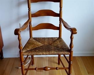 ladder back arm chair