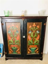 Cabinet from Sweden - hand painted front doors