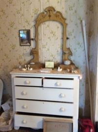 EARLY PAINTED COTTAGE DRESSER