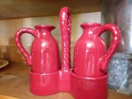 Vinegar and oil bottles