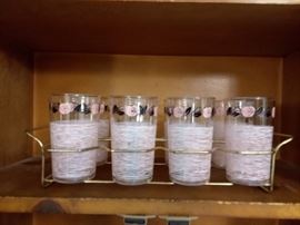 Vintage juice serving set