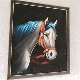 velvet horse painting