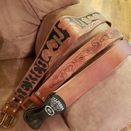 leather tooled belts