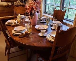 dining room table and chairs