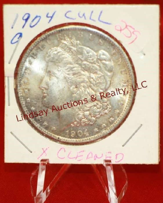 13 - 1904-O US Silver Morgan Dollar 
