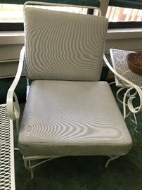 Metal Chair and Cushion $ 60.00
