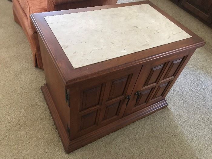Solid Top End Table / Cabinet $ 76.00