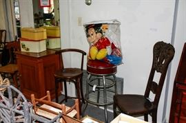 Chairs, stools, cabinets, etc.