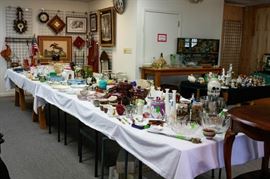 Artwork, serving pieces, vases, bowls, etc.