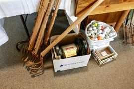 Golf balls, gardening