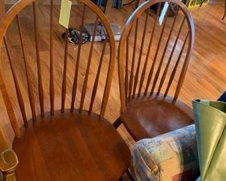 #10 (2) odd arch back chairs 30 ea. $60.00