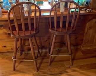 #13 (2) swivel arch back bar stools 24 tall $60.00