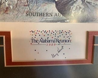 #27 The Alabama Reunion 1989 print by Larry Dodson for Governor Guy Hunt $75.00