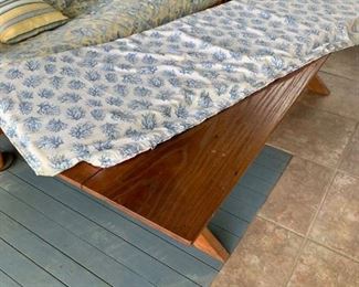 #39 wood handmade coffee table/bench $40.00