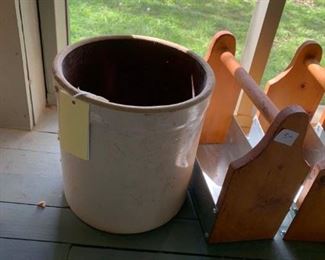 #48 white crock $20.00