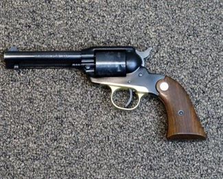 LOT # 15 - RUGER BEARCAT SINGLE ACTION REVOLVER                                                                                                      AUCTION ESTIMATE - $425.00 - $575.00                       CALIBER .22LR, 60s ERA MANUFACTURE, ENGRAVED CYLINDER, OLD STYLE WITHOUT THE TRANSFER BAR