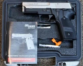 LOT # 54 - SIG SAUER P229 "DIAMOND PLATE" LIMITED EDITION PISTOL                                                                                              AUCTION ESTIMATE - $875.00 - $925.00                                                                          CALIBER 9MM,  CONDITION IS NEW IN BOX