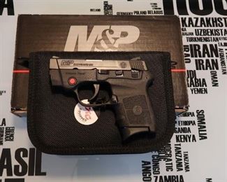 LOT # 6 - SMITH & WESSON M&P BODYGUARD .380                               AUCTION ESTIMATE - $325.00 - $425.00                                               
CALIBER .380 WITH CRIMSON TRACE LASER, CONDITION IS NEW IN BOX