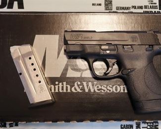 LOT # 53 - SMITH & WESSON MP9 SHIELD                              AUCTION ESTIMATE - $325.00 - $425.00                                   CALIBER 9MM, CONDITION IS NEW IN BOX             