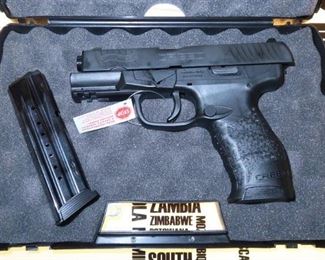 LOT # 49 - WALTHER CREED PISTOL                                                AUCTION ESTIMATE - $325.00 - $400.00         BUYERS CHOICE, TWO TO CHOOSE FROM, CALIBER 9MM, CONDITION IS NEW IN BOX                                    