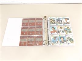 Binder of 237 Topps 1970's Football Cards