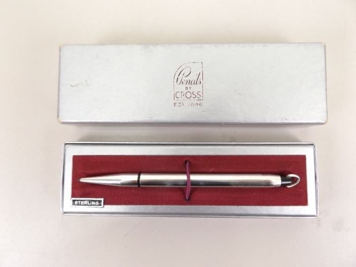 .925 Sterling Silver Cross Mechanical Pencil

