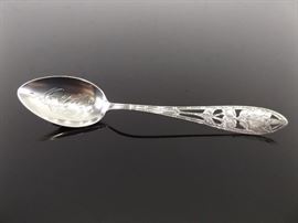 Antique .925 Sterling Silver Morrison Illinois Souvenir Spoon