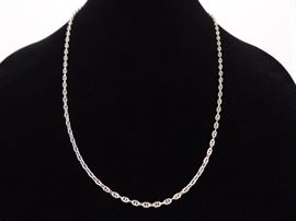 .925 Sterling Silver Mariner Link Necklace