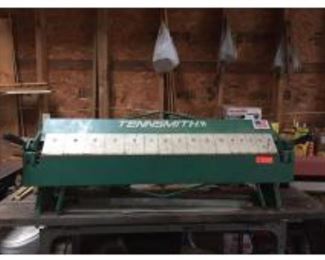 TENNSMITH 48" Sheet Metal Brake Model 048 - Capacity 22 Gauge Steel
