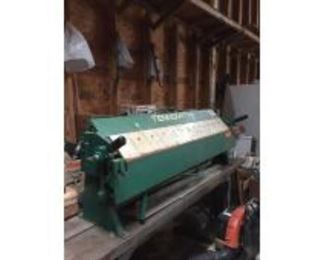 TENNSMITH 48" Sheet Metal Brake Model 048 - Capacity 22 Gauge Steel