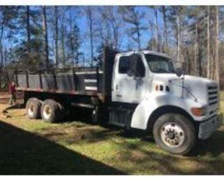 1999 Sterling Diesel Dump Truck  w/ Hydraulic 21 Ft. Scissor Lift Bed