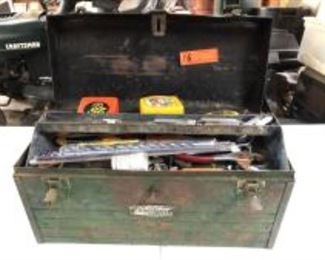 Craftsman Tool Box with Assorted Tools