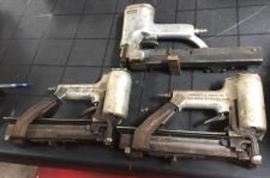 3 Pneumatic Staple Guns 