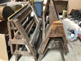 Wooden Saw Horses
