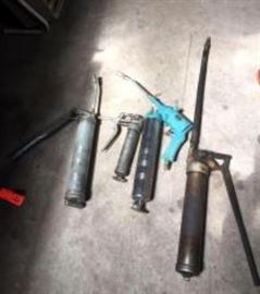 4 Grease Guns - One is Pneumatic 