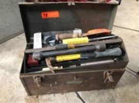 Craftsman Metal Tools Box with Assorted Tools