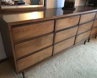 Mid Century Modern Desk with Coordinating dresser