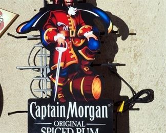 Captain Morgan Lighted Neon Wall Sign, 30" x 19"