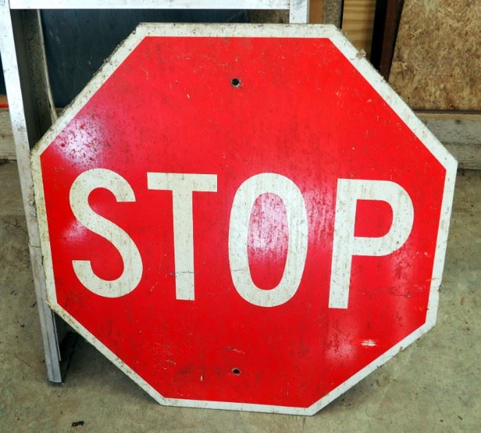 Steel Stop Sign, 24" x 24"