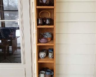 Some of pottery collection shown here.