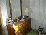 Maple dresser and mirror
