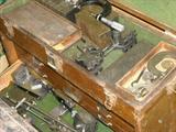 Oak tool boxes, machinist's tools