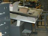 Drafting table, supplies