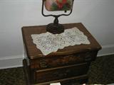 Night stand and lamp