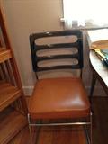 Chrome and lucite chair