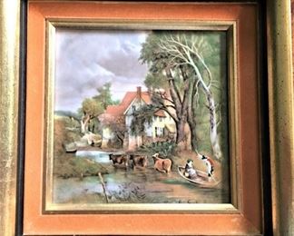 hand painted tile